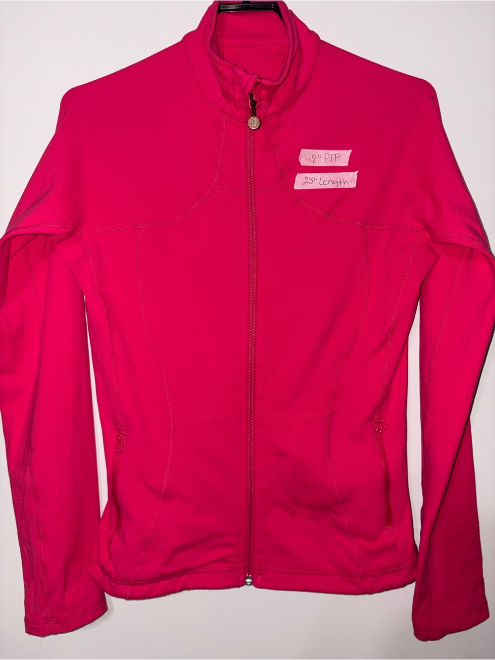 Lululemon Bright Hot Pink Full-Zip Jacket
